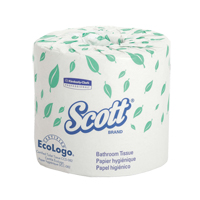 Scott&reg; Toilet Paper, 1 Ply, 550 Sheets/Roll, 403' Length, White Kelford