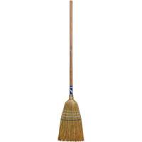 Industrial Corn Broom, 3-String, Wood Handle Kelford