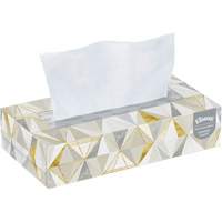 Papier-mouchoir Kleenex - &eacute;tui pratique, 2 pli, 7,8" lo x 8,3" la, 125 feuilles/boîte Kelford