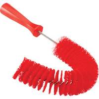 Brosse recourb&eacute;e, Soies Moyen/Ferme, Longueur de 15-1/2", Rouge Kelford