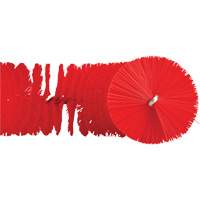 Brosse recourb&eacute;e, Soies Moyen/Ferme, Longueur de 15-1/2", Rouge Kelford