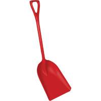 Pelle en un seul morceau pour la transformation des aliments, Lame 14" x 17", Longueur de 42-1/2", Plastique, Rouge Kelford