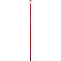Ultra Hygiene Handle, Broom/Scraper/Squeegee, Red, Ergonomic, 59" L Kelford