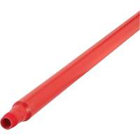 Ultra Hygiene Handle, Broom/Scraper/Squeegee, Red, Ergonomic, 59" L Kelford