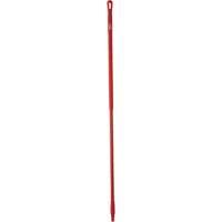 Handle, Broom/Scraper/Squeegee, Red, Ergonomic, 59" L Kelford