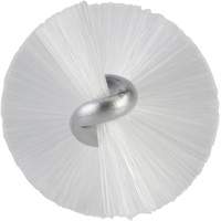 Brosse, Soies Moyen, Longueur de 20", Blanc Kelford