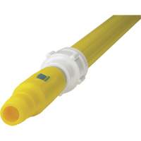 Manche de brosse pour plateforme, Brosse/Support &agrave; tampon, Jaune, T&eacute;lescopique, 62"-113" lo Kelford
