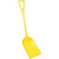 One-Piece Hygienic Shovel, 10" x 6" Blade, 37-1/2" Length, Plastic, Yellow JL211 | Kelford