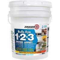 Appr&ecirc;t &agrave; base d'eau Bulls Eye 1-2-3, 18,9 L, Seau, Blanc Kelford