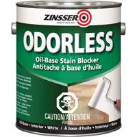 Odourless Oil-Base Stain Blocking Primer, White, Very Flat, 3.78 L, Gallon Kelford