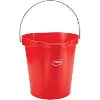 Seau pour l'hygi&egrave;ne des aliments, Rouge, 3 gal. US Kelford