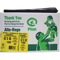 Full Circle Super Industrial Garbage Bags, Biodegradable, X-Strong, 48" L x 42" W, 1.5 mils Thick Kelford