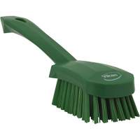 Brosse &agrave; r&eacute;curer avec manche court, Soies Ferme, Longueur de 10", Vert Kelford
