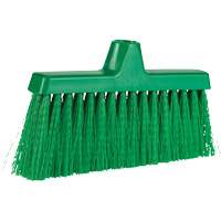 ColorCore Angle Head Broom, Medium Bristles, 10", Polypropylene, Green Kelford