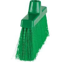 ColorCore Angle Head Broom, Medium Bristles, 10", Polypropylene, Green Kelford