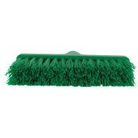 ColorCore Angle Head Broom, Medium Bristles, 10", Polypropylene, Green Kelford