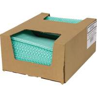 SaniWorks&reg; Choice Counter Cloths, Green/White Kelford