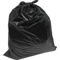 Industrial Garbage Bags, Utility, 24" W x 22" L, 0.64 mils, Black, Open Top JM671 | Kelford