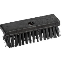 Utility Brush with Threaded Hole, 8" L, Synthetic Bristles, Black Kelford