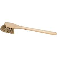 Long-Handle Pot Brush, 20" L, Tampico/Palmyra Bristles, Beige Kelford