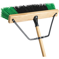 Bulldog Broom & Handle, 24", Coarse, PVC Bristles Kelford