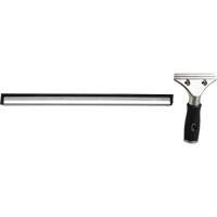 Window Squeegee with Handle, 14", Rubber, Stainless Steel Frame Kelford