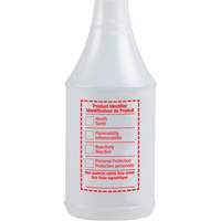 Round Spray Bottle with WHMIS Label, 24 oz. JN108 | Kelford