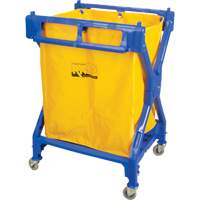 Laundry Cart, Plastic, 25-3/8" W x 25" D x 38-1/2" H, 33 lbs. Capacity JN503 | Kelford