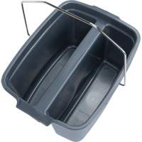 Dual Compartment Bucket, 4.75 US Gal. (19 qt.) Capacity, Grey JN504 | Kelford