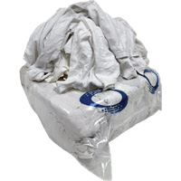 Chiffons de nettoyage, Coton/Molleton, Blanc, 25 lb JN673 | Kelford
