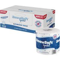 Snow Soft™ Premium Toilet Paper, 2 Ply, 600 Sheets/Roll, 145' Length, White JO164 | Kelford
