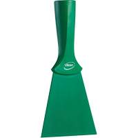 Grattoir en nylon avec poign&eacute;e filet&eacute;e, Vert, 4" la x 8" lo Kelford