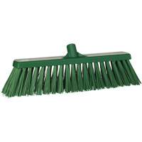 Heavy-Duty Push Broom, Stiff Bristles, 20", Polyester, Green Kelford