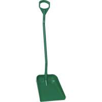 Ergonomic Large Blade Shovel, 51" Length, Plastic, Green Kelford