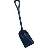 One-Piece Metal Detectable Shovel, 10" x 14" Blade, 37-1/2" Length, Plastic, Blue Kelford