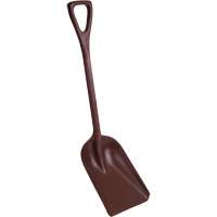 One-Piece Metal Detectable Shovel, 10" x 14" Blade, 37-1/2" Length, Plastic, Red Kelford