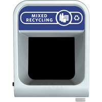 Conteneur pour d&eacute;chets de recyclage m&eacute;lang&eacute;s Configure, Vrac, Acier, 45 gal. US Kelford