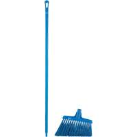 Angle Broom Head with Handle, X-Coarse Bristles, 12", Polyester, Blue Kelford