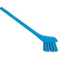 Brosse avec rebord grattoir, Soies Ferme, Longueur de 6", Bleu Kelford