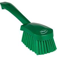 Brosse &agrave; r&eacute;curer avec manche court, Soies Doux, Longueur de 10-1/2", Vert Kelford