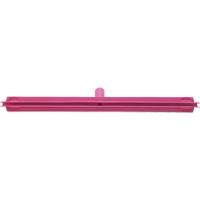 Double Blade Ultra Hygiene Floor Squeegee, 24", Pink Kelford