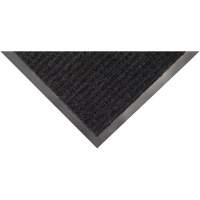 Twin Rib Matting, Wiper/Scraper, 3' x 5' x 1/4", Charcoal Kelford