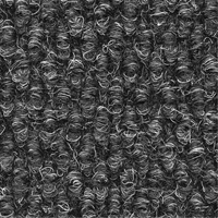 Supreme Knob Entrance Matting, Wiper/Scraper, 3-1/2' x 6' x 7/16", Charcoal Kelford