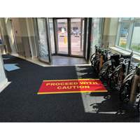 Supreme Knob Entrance Matting, Wiper/Scraper, 3-1/2' x 6' x 7/16", Charcoal Kelford