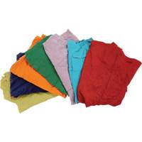 Recycled Material Wiping Rags, Cotton, Mix Colours, 25 lbs. JP783 | Kelford