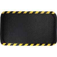 Hog Heaven Mat, Diamond, 3' x 5' x 5/8", Black/Yellow, Nitrile Kelford
