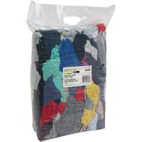 Recycled Material Wiping Rags, Cotton, Mix Colours, 10 lbs. JQ107 | Kelford