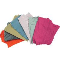 Recycled Material Wiping Rags, Terrycloth, Mix Colours, 25 lbs. JQ112 | Kelford