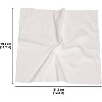 Chiffons lavables pour le nettoyage, Microfibre, Blanc Kelford