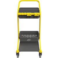 HyGo Mobile Cleaning Station, 30.7" x 20.9" x 40.6", Plastic/Stainless Steel, Yellow JQ267 | Kelford